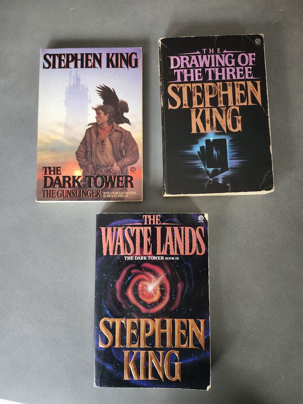 The Dark Tower 1-3, By Stephen King Plume-First Editions -First Printings